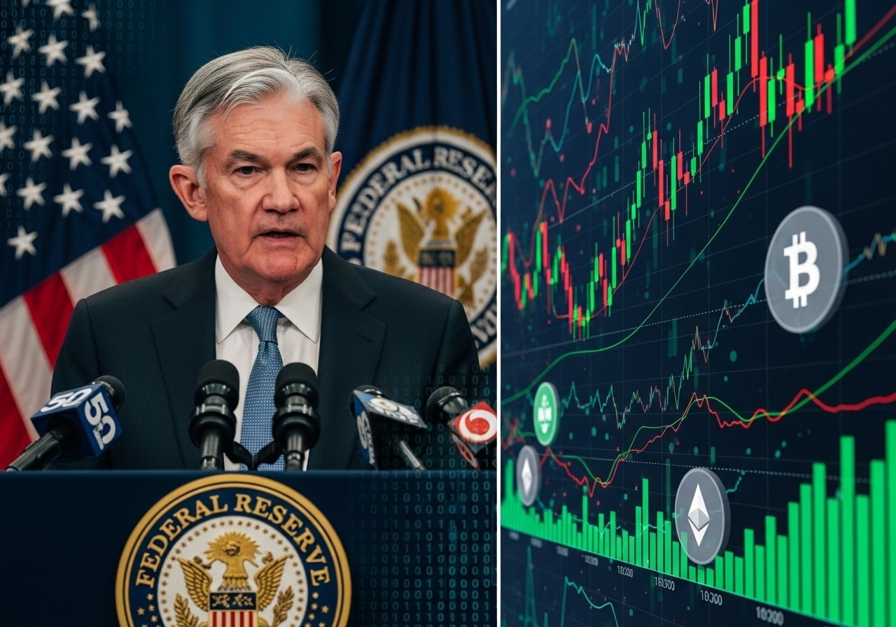 Powell’s Fed-Rede: Vorsichtige Signale und ihre Auswirkungen auf Crypto-Märkte