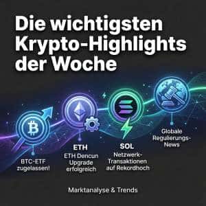 Die wichtigsten Krypto-Highlights der Woche