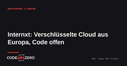 Titelbild: Internxt, verschlüsselte Cloud aus Europa mit offenem Quellcode