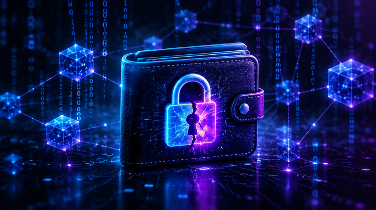 Qubic Blockchain Hack: Symbolbild digitale Sicherheit und Wallet-Schwachstelle